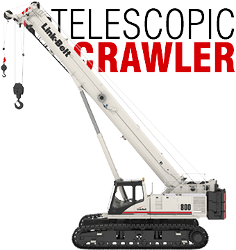 Link-Belt Telescopic Crawler — paletli teleskopik vinçler